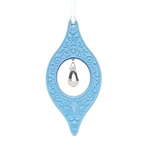 Wedgwood 1997 Pale Blue Jasper Millennium Gems Christmas Ornament